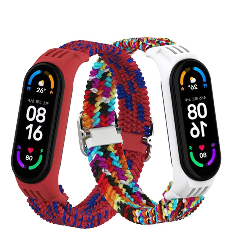 Nylon Strap For Mi Band 7/6/5/4/3 Wristband Replacement Weave Colorful Bracelet For Xiaomi Mi Band 7 5 6 Band 5 Band 6
Nylon Strap For Mi Band 7/6/5/4/3 Wristband Replacement Weave Colorful Bracelet For Xiaomi Mi Band 7 5 6 Band 5 Band 6