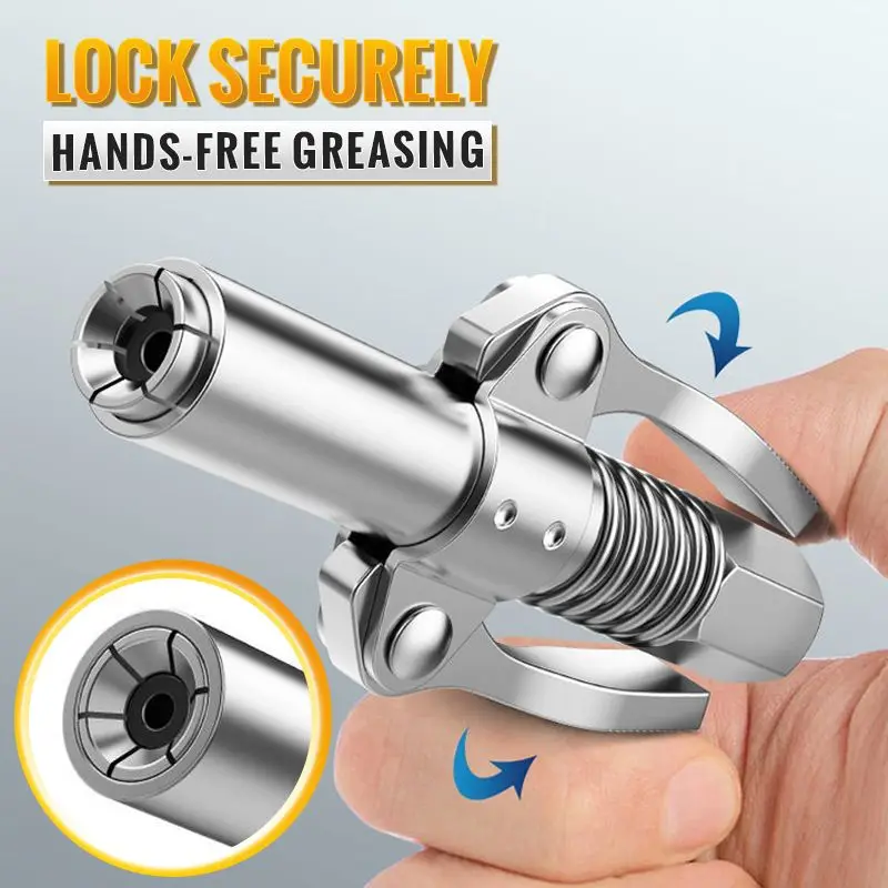 10000 PSI Grease Nozzle Oiling Grease Tool Double Handle Upgrade Quick Release Grease Gun High Pressure Lock Clamp Car Accessori
10000 PSI Grease Nozzle Oiling Grease Tool Double Handle Upgrade Quick Release Grease Gun High Pressure Lock Clamp Car Accessori