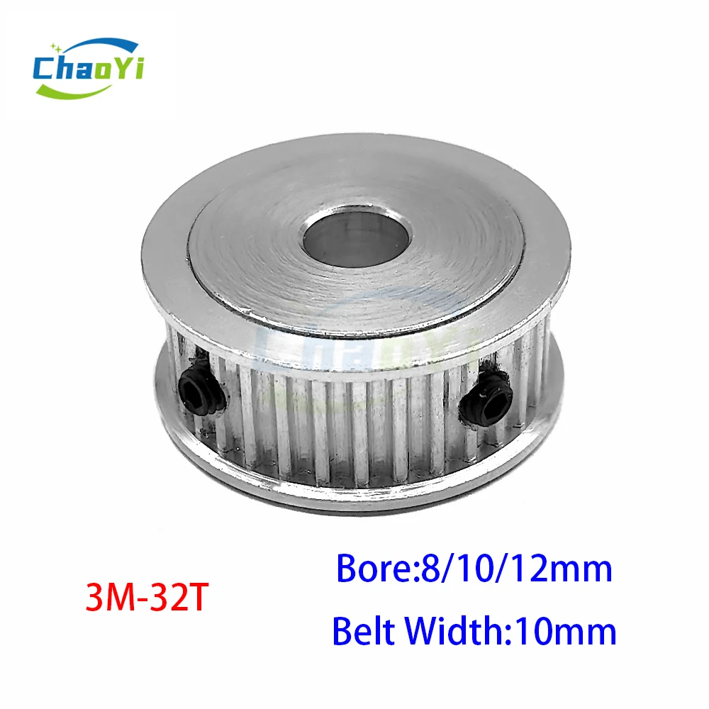 HTD 3M 32Tooth Bore 8/10/12mm Timing Pulley Synchronous Wheel Is Suitable For 10mm Width Belt 3D Printer Parts
HTD 3M 32Tooth Bore 8/10/12mm Timing Pulley Synchronous Wheel Is Suitable For 10mm Width Belt 3D Printer Parts