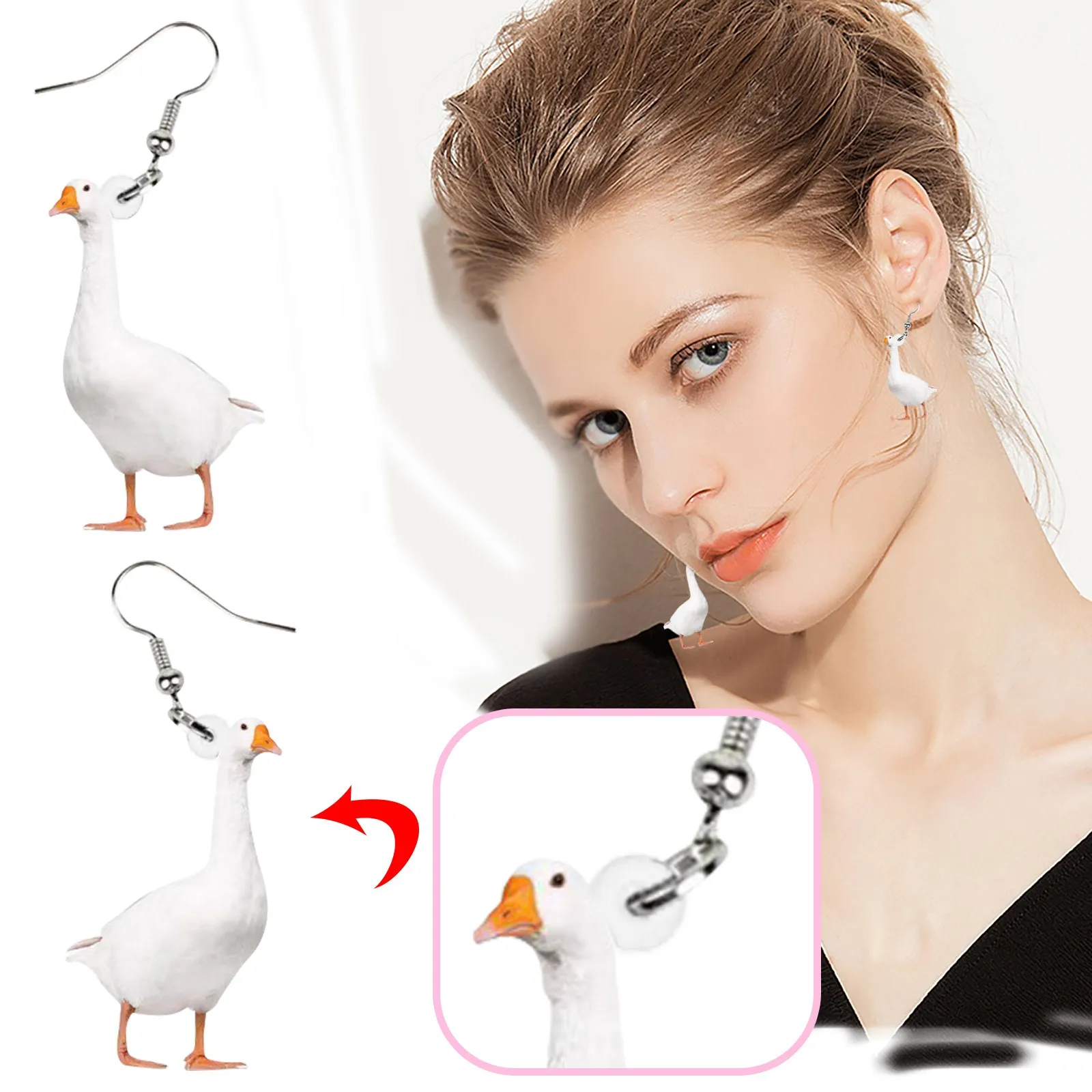 Vintage Dangle Earrings For Women Creative Simulation Animal Earrings Personality Funny Acrylic Earrings Luxury Aretes 2022
Vintage Dangle Earrings For Women Creative Simulation Animal Earrings Personality Funny Acrylic Earrings Luxury Aretes 2022