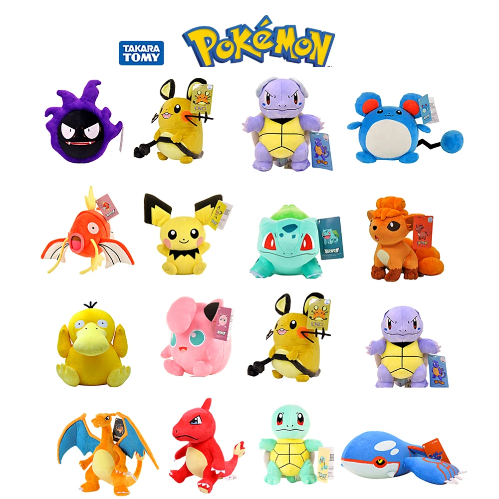 Pikachu Charizard Squirtle Bulbasaur Charmander Pokemon Plush Toys Eevee Jigglypuff Claw Machine Stuffed Doll Xmas Kid Gift
Pikachu Charizard Squirtle Bulbasaur Charmander Pokemon Plush Toys Eevee Jigglypuff Claw Machine Stuffed Doll Xmas Kid Gift