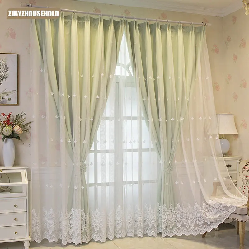 Curtains Double-layer Shading Cloth Integrated Curtains for Living Dining Room Bedroom Simple Modern Embroidery Yarn
Curtains Double-layer Shading Cloth Integrated Curtains for Living Dining Room Bedroom Simple Modern Embroidery Yarn