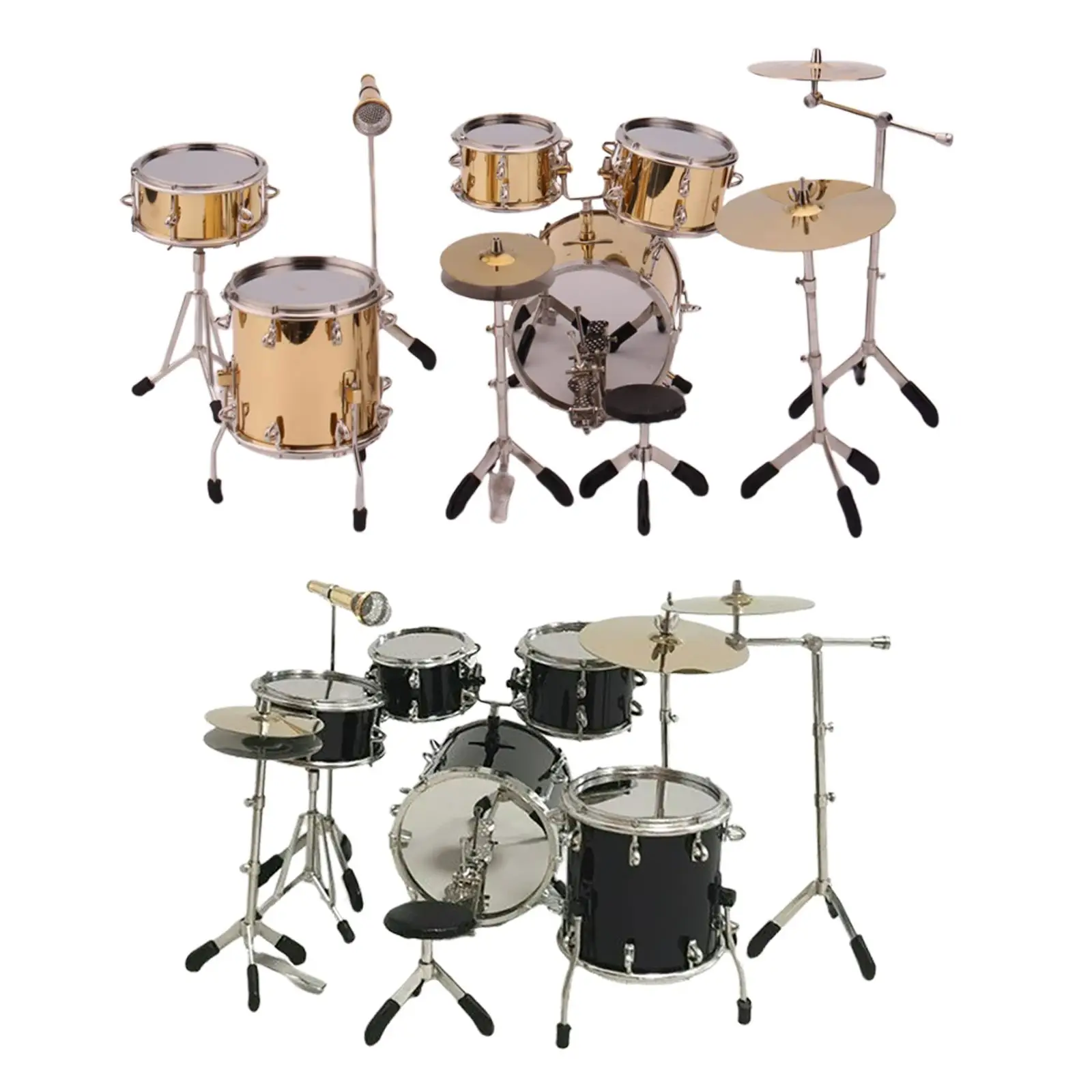 8 Pieces 1:6 Mini Drum Set Dollhouse Accessories Music Instrument Accessories Miniature Drum Instrument Model for Decoration
8 Pieces 1:6 Mini Drum Set Dollhouse Accessories Music Instrument Accessories Miniature Drum Instrument Model for Decoration