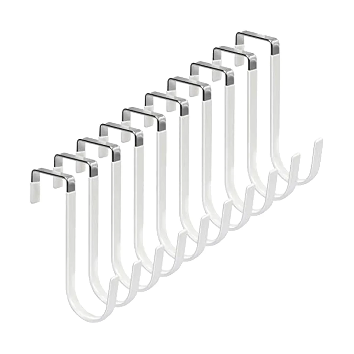 10-Pack with Rubber Anti-Scratch Storage Hooks for Living Room, Bathroom, Bedroom for Clothes, Towels, Hats, Etc
10-Pack with Rubber Anti-Scratch Storage Hooks for Living Room, Bathroom, Bedroom for Clothes, Towels, Hats, Etc
