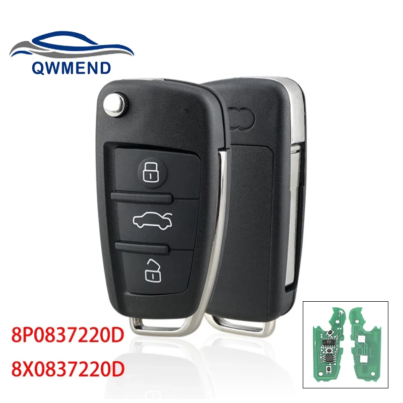 Ключ автомобильный QWMEND для Audi A3 S3 A4 S4 TT 2005-2013, 434 МГц, 8P0837220D 8X0837220D
Ключ автомобильный QWMEND для Audi A3 S3 A4 S4 TT 2005-2013, 434 МГц, 8P0837220D 8X0837220D