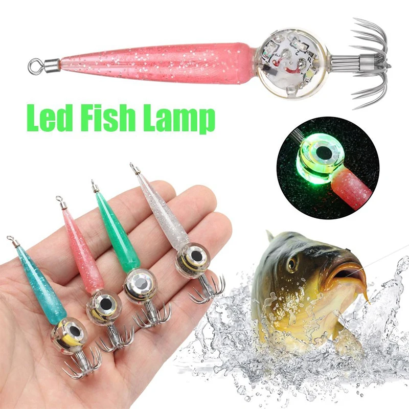 Squid Lure Light Led Luminous Cuttlefish Octopus Jig Hook Wood Shrimp Hook Electronic Bait Light Deep Sea Glowing 1X
Squid Lure Light Led Luminous Cuttlefish Octopus Jig Hook Wood Shrimp Hook Electronic Bait Light Deep Sea Glowing 1X