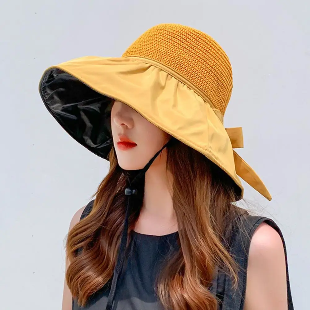 Adjustable Terrific Fasten String Big Brim Bucket Hats Sun Visors Women Fisherman Hat Sunshade Outdoor Supply 
Adjustable Terrific Fasten String Big Brim Bucket Hats Sun Visors Women Fisherman Hat Sunshade Outdoor Supply