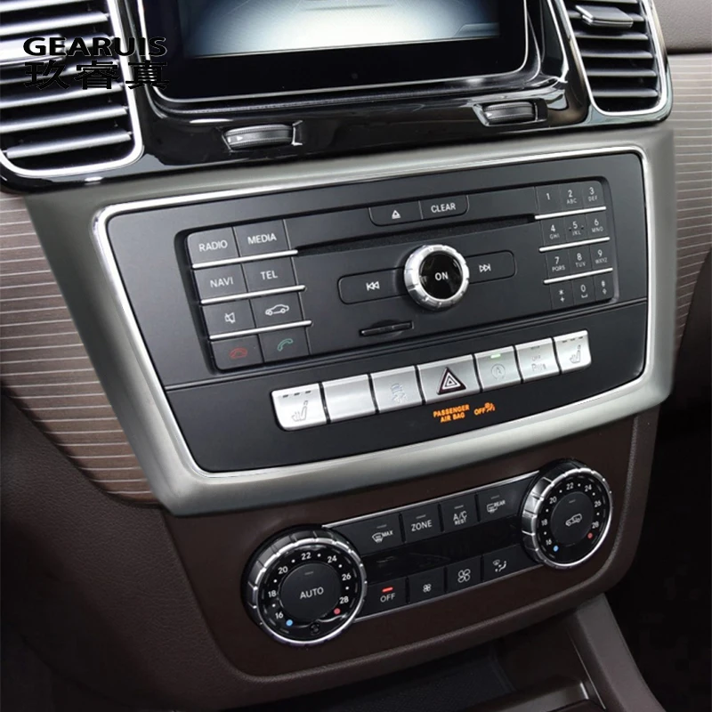 

Автомобильный Центральный регулятор выходного отверстия кондиционера, крышка переключателя, наклейки, отделка для Mercedes Benz ML X166 GLE Coupe C292 GLS
