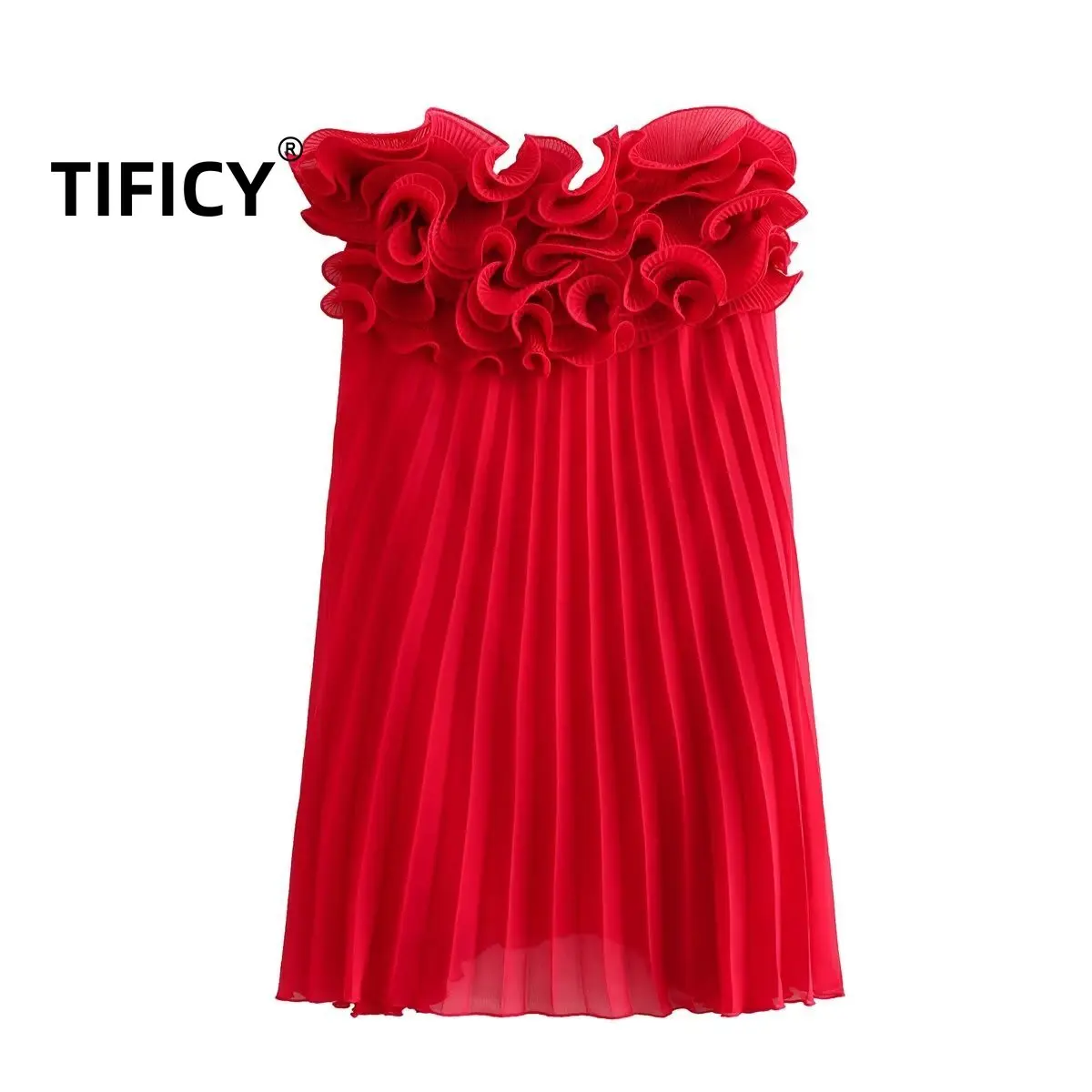 Summer New Women's Small Pleated Layered Decoration Streetwear Mini Dress
Summer New Women's Small Pleated Layered Decoration Streetwear Mini Dress