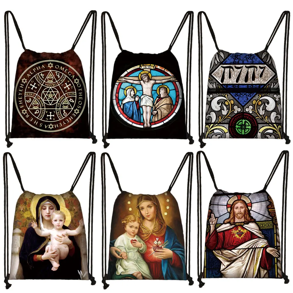 The LORD Tetragrammaton Backpack Religion Jesus Holy Mary Drawstring Bags Women Men Storage Bag for Travel Teenager Bookbag
The LORD Tetragrammaton Backpack Religion Jesus Holy Mary Drawstring Bags Women Men Storage Bag for Travel Teenager Bookbag
