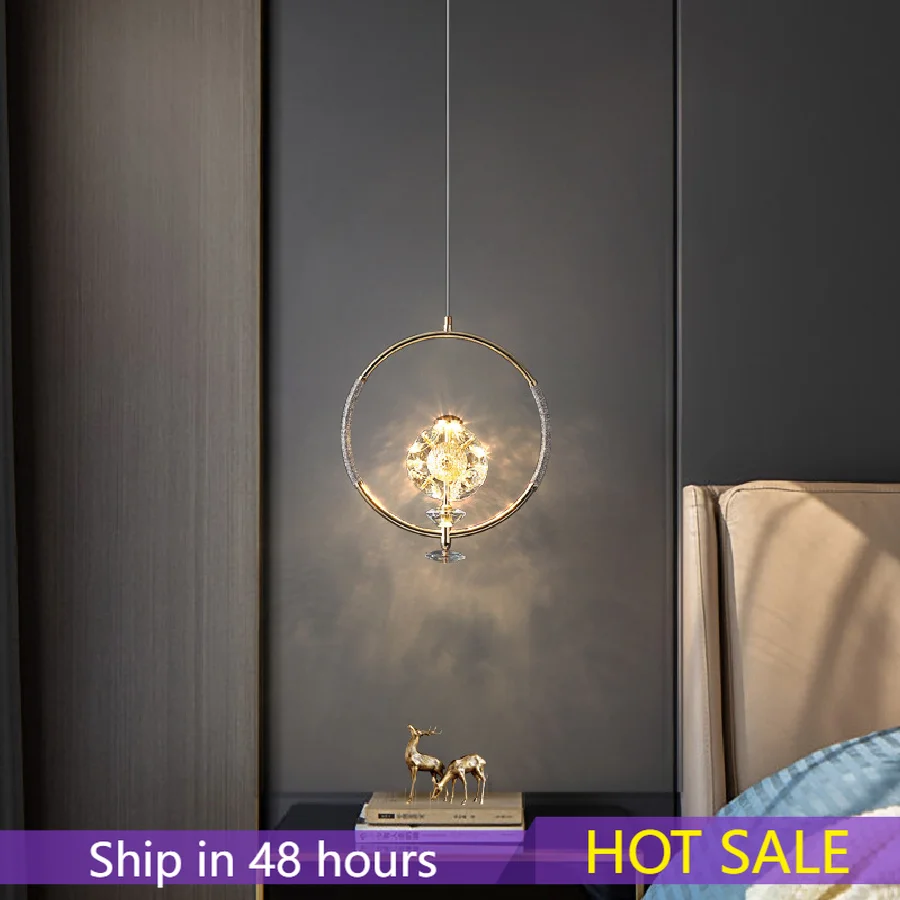 Modern Led Bedroom Bedside Crystal Pendant Lights Simple Kitchen Living Room Chandelier Hanging Lighting Fixture Long Line Lamp
Modern Led Bedroom Bedside Crystal Pendant Lights Simple Kitchen Living Room Chandelier Hanging Lighting Fixture Long Line Lamp