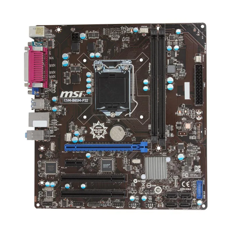 Материнская плата MSI CSM-B85M-P32 1150 материнская плата DDR3 32 Гб 1333 МГц память Intel B85 SATA 6 ГБ/сек. USB3.0 Micro ATX Core i7/i5/i3 процессоры
Материнская плата MSI CSM-B85M-P32 1150 материнская плата DDR3 32 Гб 1333 МГц память Intel B85 SATA 6 ГБ/сек. USB3.0 Micro ATX Core i7/i5/i3 процессоры
