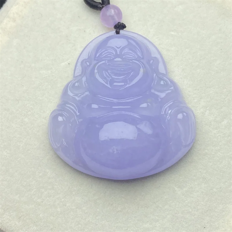 

Hot Selling Natural Hand-carve Jade Ice Maitreya Buddha Necklace Pendant Fashion Jewelry Accessories Men Women Luck Gifts1