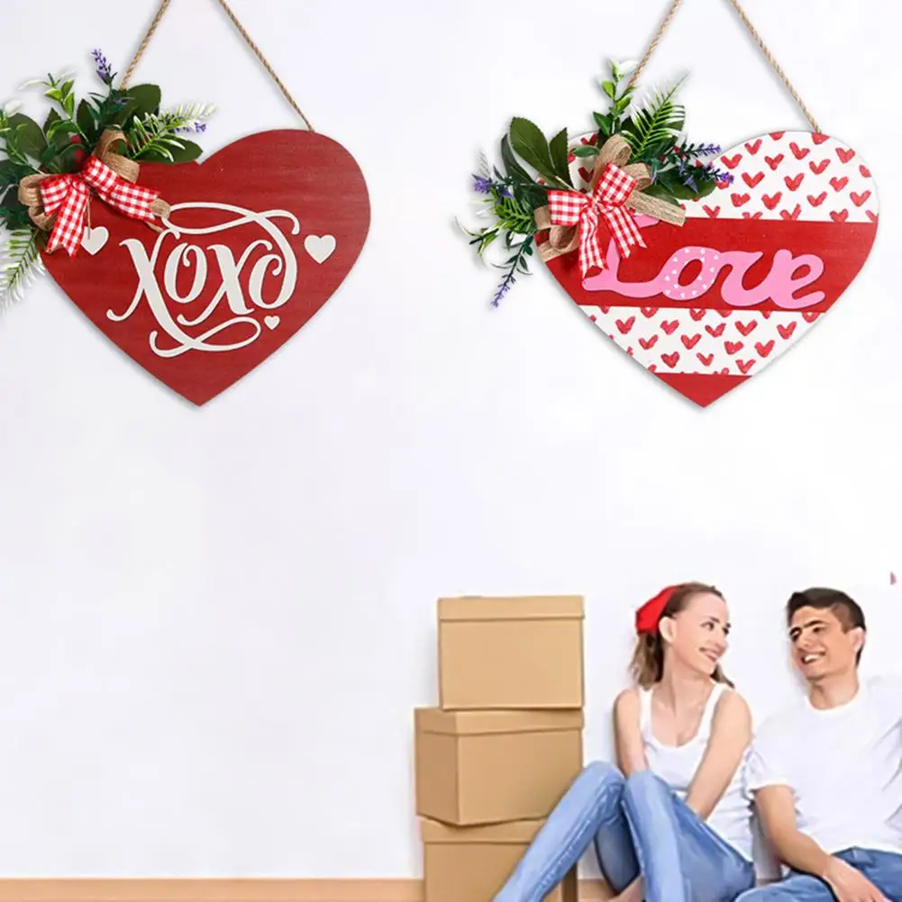 Fashion Romantic Bright Color Heart Shape Valentine's Day Pendant Crafts Ornament Wooden Valentine's Day Pendant for Home
Fashion Romantic Bright Color Heart Shape Valentine's Day Pendant Crafts Ornament Wooden Valentine's Day Pendant for Home