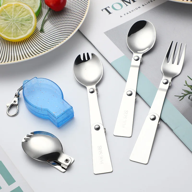 Outdoor Folding Travel Camping Utensil Stainless Pocket Spoon Fork Light Small Foldable Spoon Fork Camping Picnic Tool Tableware
Outdoor Folding Travel Camping Utensil Stainless Pocket Spoon Fork Light Small Foldable Spoon Fork Camping Picnic Tool Tableware