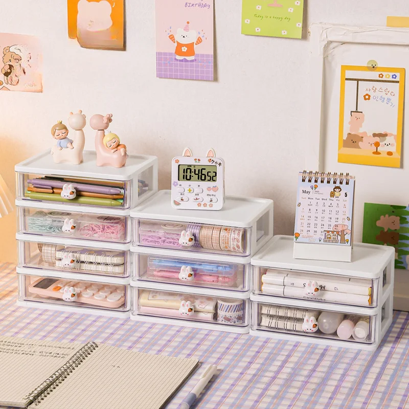 Transparent Multilayer Stationery Storage Box Plastic Desk Drawer Type Organizer Case Jewelry Container Cute Pen Holder Shelf
Transparent Multilayer Stationery Storage Box Plastic Desk Drawer Type Organizer Case Jewelry Container Cute Pen Holder Shelf