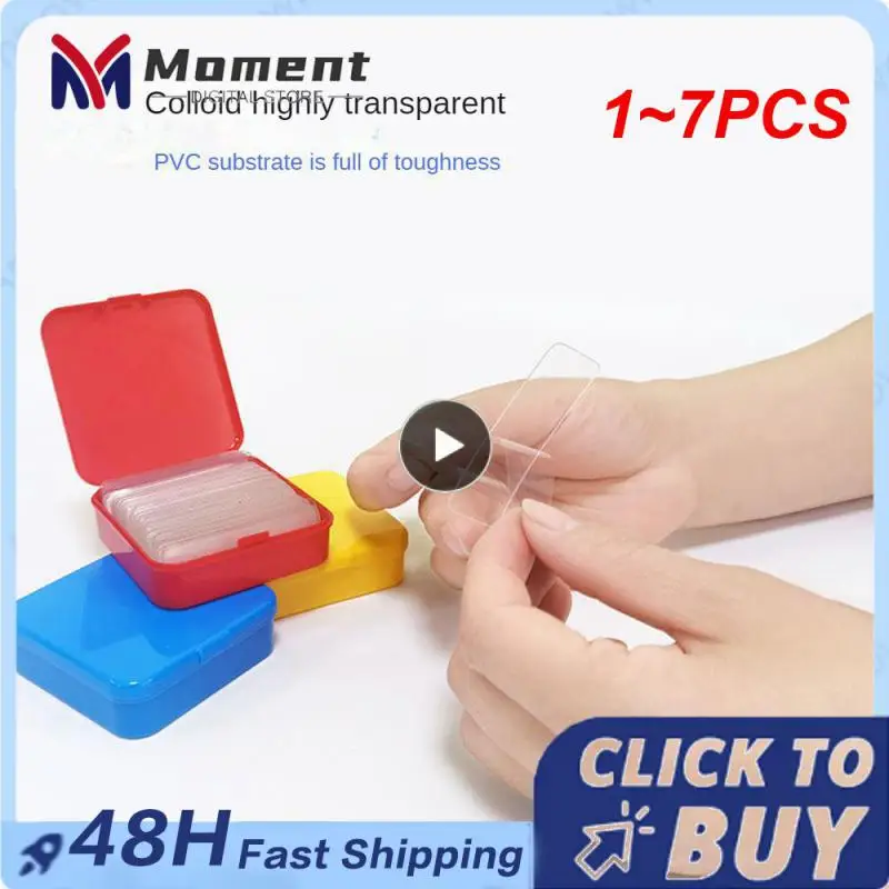 1~7PCS Double Sided Transparent Stickers Tape Non-marking Strong Adhesion Tapes Easy To Cut High-adhesive Double Faced Tapes 
1~7PCS Double Sided Transparent Stickers Tape Non-marking Strong Adhesion Tapes Easy To Cut High-adhesive Double Faced Tapes