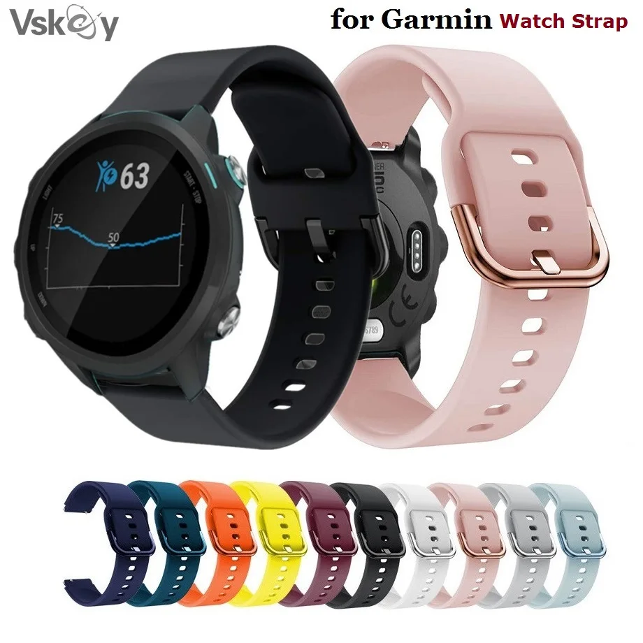 

50PCS Smart Watch Strap for Garmin Venu 2 SQ2 Vivoactive 4/4s Forerunner 265 965 245 55 Silicone Bracelet Watchband 20mm 22mm