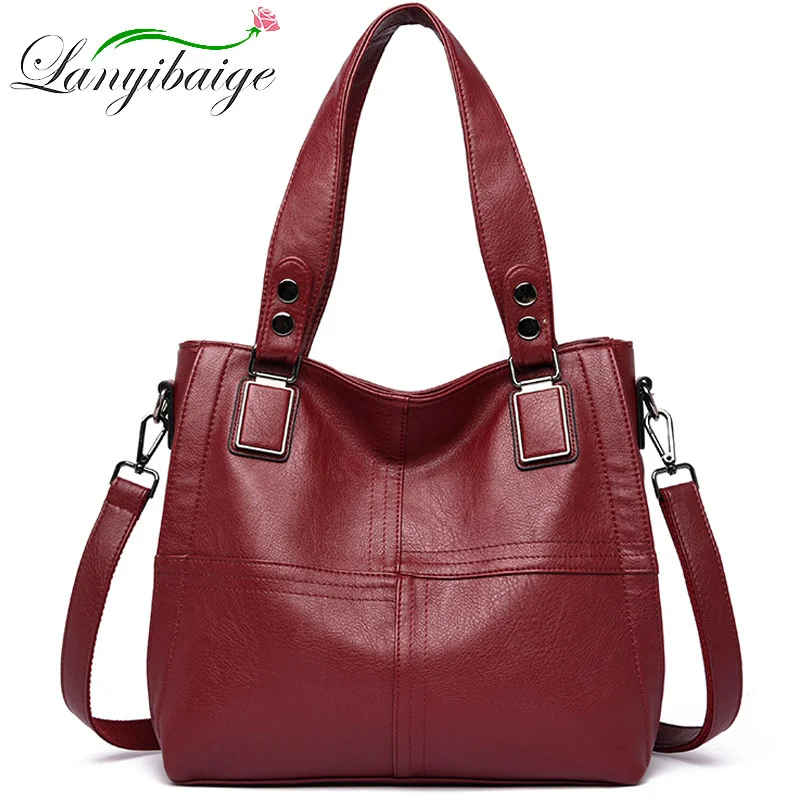 New Luxury Brand Women Leather Handbag Genuine Leather Casual Tote Bags High Quality Soft Sheepskin Female Big Shoulder Bags
New Luxury Brand Women Leather Handbag Genuine Leather Casual Tote Bags High Quality Soft Sheepskin Female Big Shoulder Bags