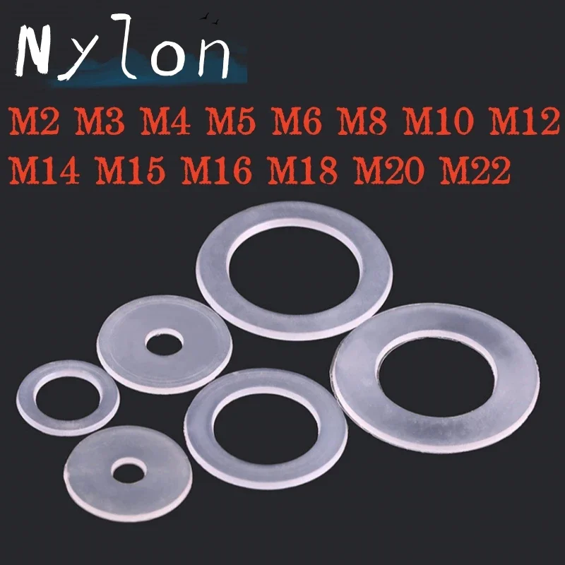 50-500 шт. M2 Φ M14 M15 M16 M18 M20 M22 Белая нейлоновая пластиковая плоская шайба, фотоизоляция
50-500 шт. M2 Φ M14 M15 M16 M18 M20 M22 Белая нейлоновая пластиковая плоская шайба, фотоизоляция