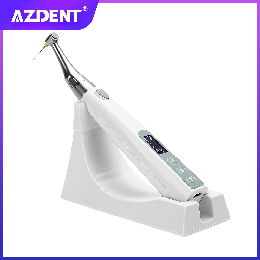 AZDENT Dental LED Wireless Endo Motor Mini Reduction Contra Angle Endo Motor Endodontic Treatment Root Canal Therapy Instrument
AZDENT Dental LED Wireless Endo Motor Mini Reduction Contra Angle Endo Motor Endodontic Treatment Root Canal Therapy Instrument