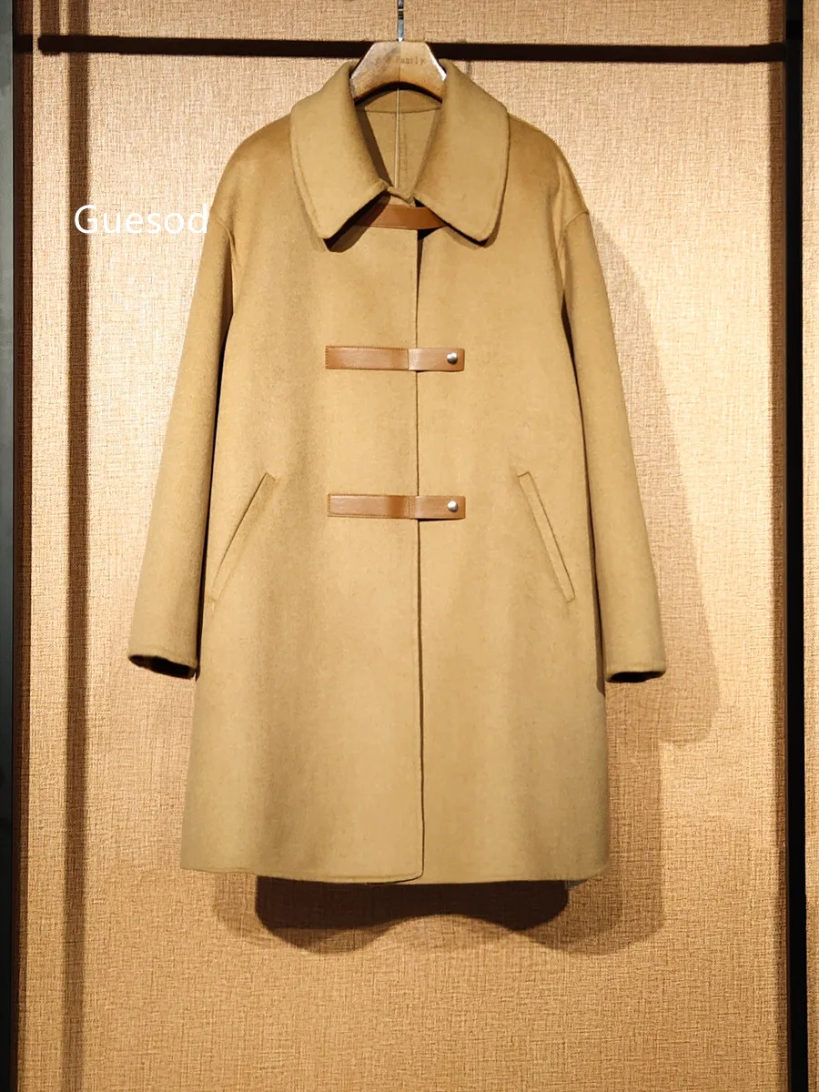 Women Wool Coat 2022 Top Quality Woolen Coat Female Medium Length Loose Elegant Woolen Outwear Female New
Women Wool Coat 2022 Top Quality Woolen Coat Female Medium Length Loose Elegant Woolen Outwear Female New