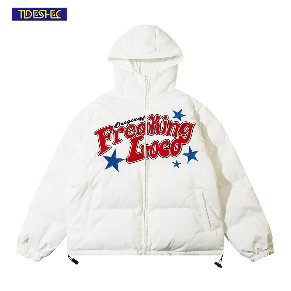 Harajuku Winter Vintage Men Hip Hop Parka Letter Embroidery Jacket Streetwear Designer Hood Padded Jacket Coat Keep Warm Outwear
Harajuku Winter Vintage Men Hip Hop Parka Letter Embroidery Jacket Streetwear Designer Hood Padded Jacket Coat Keep Warm Outwear