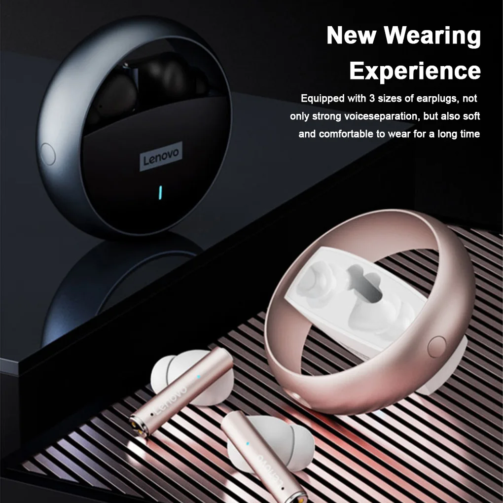 Lenovo Thinkplus LP60 Bluetooth-compatible V5.3 Earbuds Wireless Earphones Low Latency Sound Gaming Headset Rose Gold
Lenovo Thinkplus LP60 Bluetooth-compatible V5.3 Earbuds Wireless Earphones Low Latency Sound Gaming Headset Rose Gold