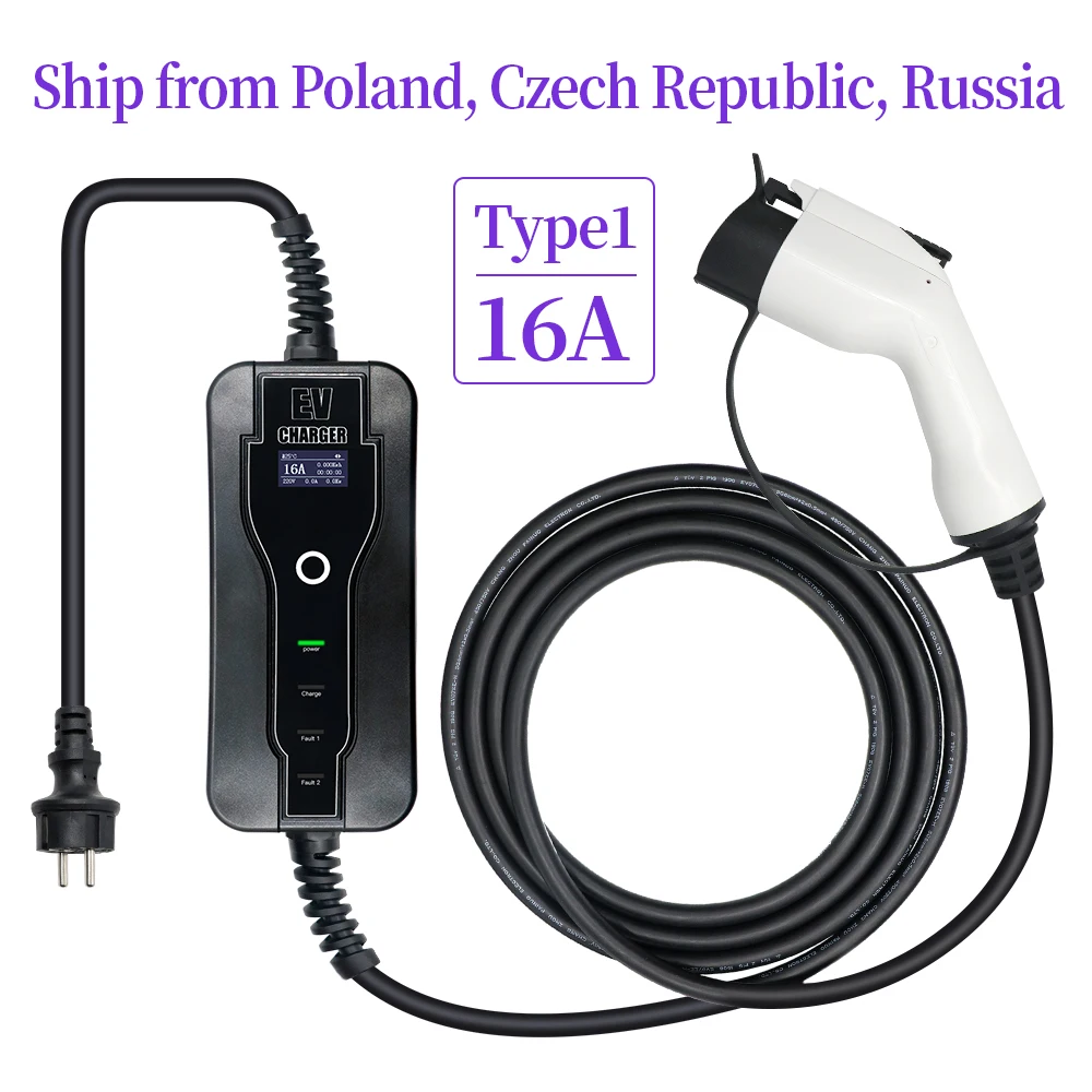 Electric Vehicle Charger Type2 Type1 8A 10A 13A 16A Adjustable Adapter Car Charging Device Digital Screen Car Accessories
Electric Vehicle Charger Type2 Type1 8A 10A 13A 16A Adjustable Adapter Car Charging Device Digital Screen Car Accessories