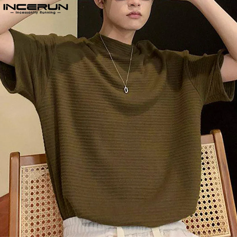 Футболка INCERUN Мужская однотонная с круглым вырезом и коротким рукавом
Футболка INCERUN Мужская однотонная с круглым вырезом и коротким рукавом