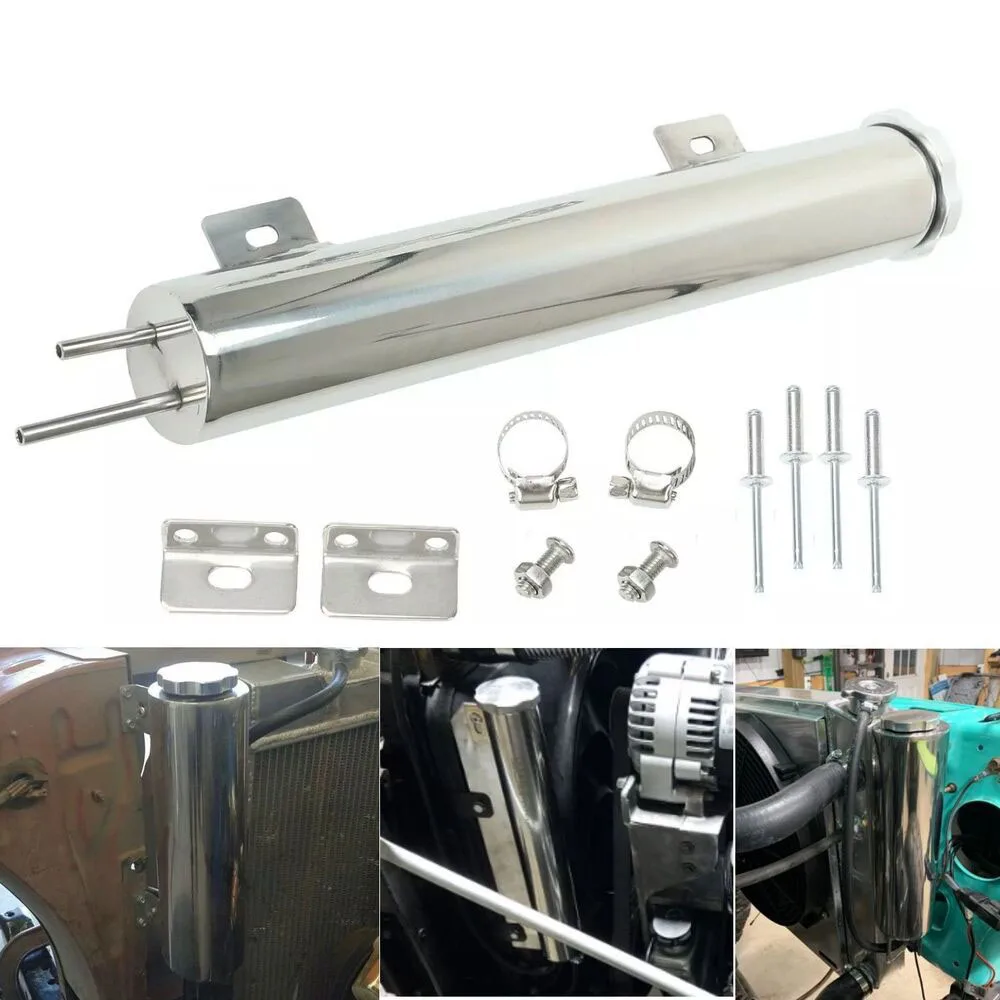 2"x13" Polished Stainless Steel Radiator Coolant Overflow Catch Puke Tank 20OZ Car Modification Radiator Cooling Accessories
2"x13" Polished Stainless Steel Radiator Coolant Overflow Catch Puke Tank 20OZ Car Modification Radiator Cooling Accessories