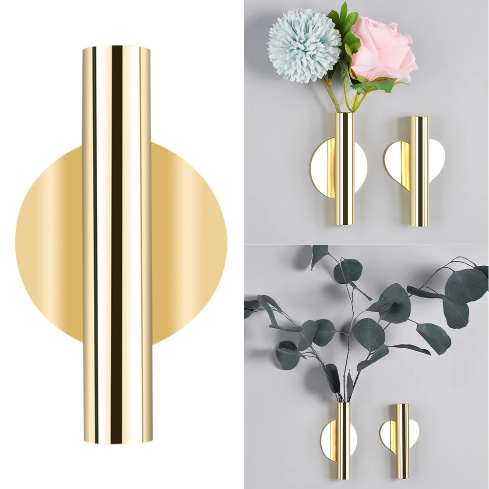 Wall Mounted Flower Vase Tube Metal Hanging Vase Flower Plant Container Rack Holder Home Decor Wedding Decoration
Wall Mounted Flower Vase Tube Metal Hanging Vase Flower Plant Container Rack Holder Home Decor Wedding Decoration