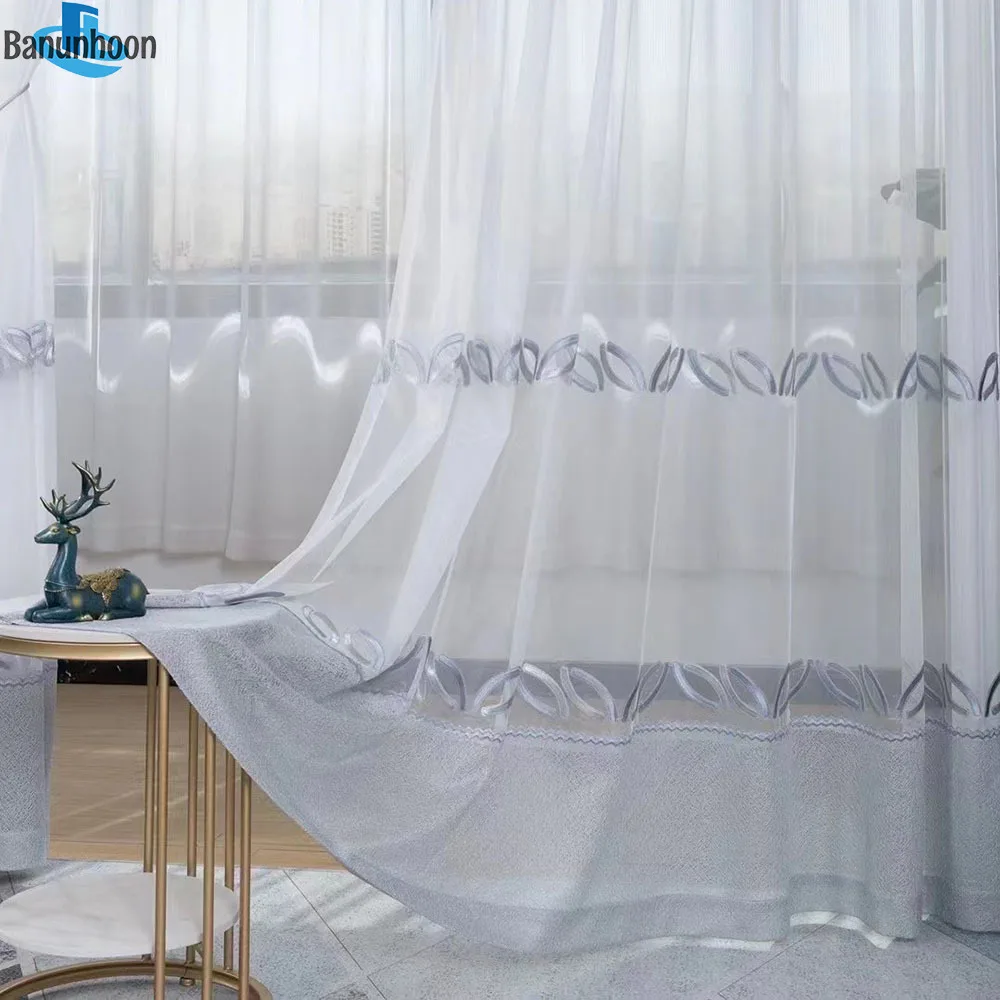 Жаккардовые тюлевые шторы с вышивкой, 3,2 м
Жаккардовые тюлевые шторы с вышивкой, 3,2 м