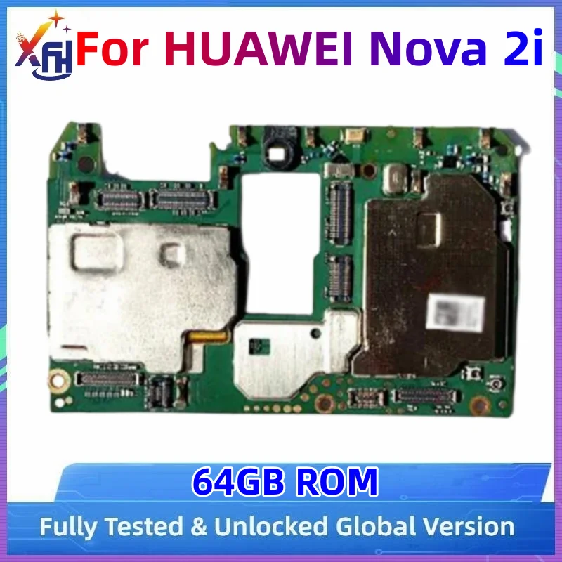 

64GB Motherboard PCB Module For Huawei Nova 2i Mainboard Original Unlocked Logic Board Global Version With Full Chips