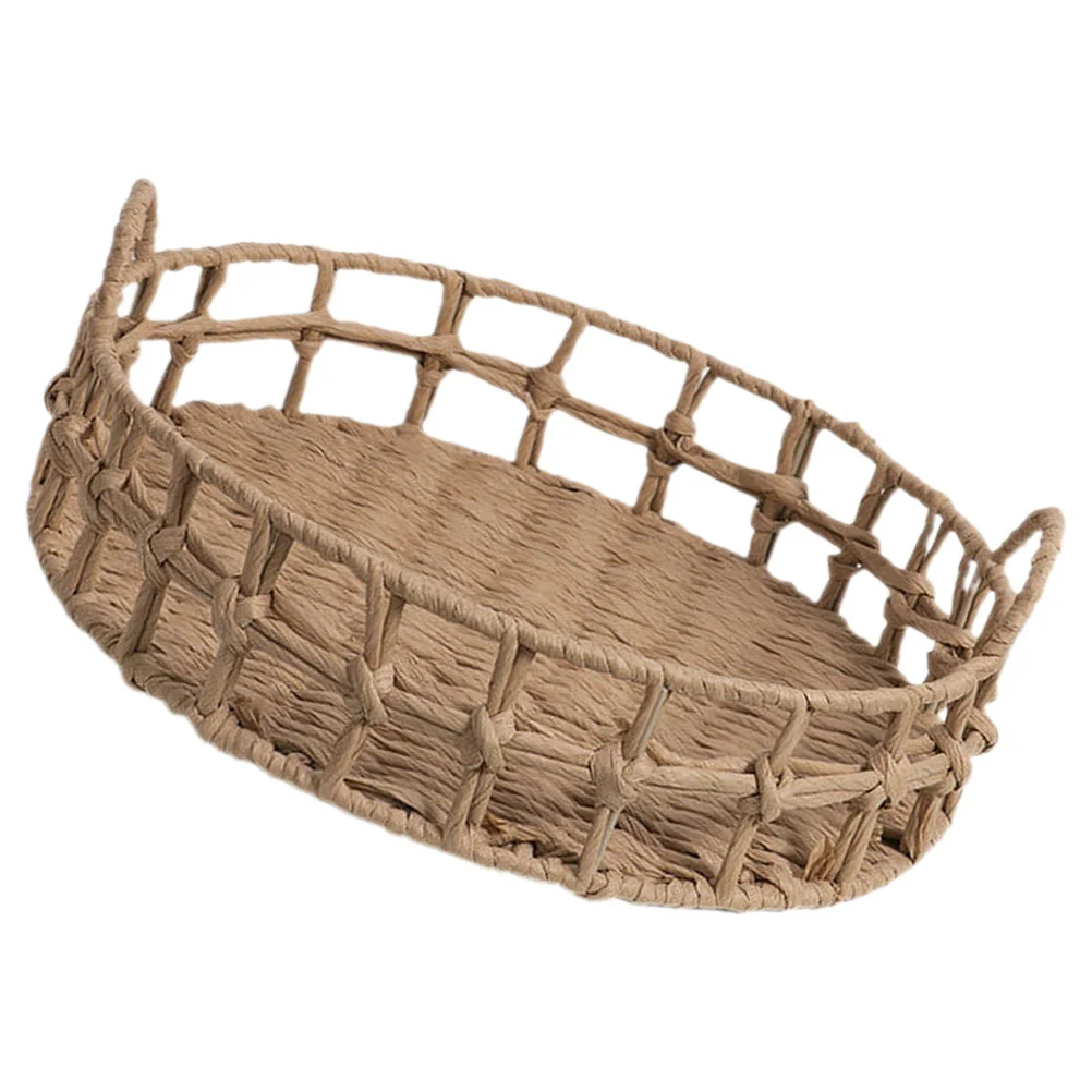 Woven Bread Baskets Fruit Baskets Paper Rope Weaving Food Serving Basket for Kitchen 
Woven Bread Baskets Fruit Baskets Paper Rope Weaving Food Serving Basket for Kitchen