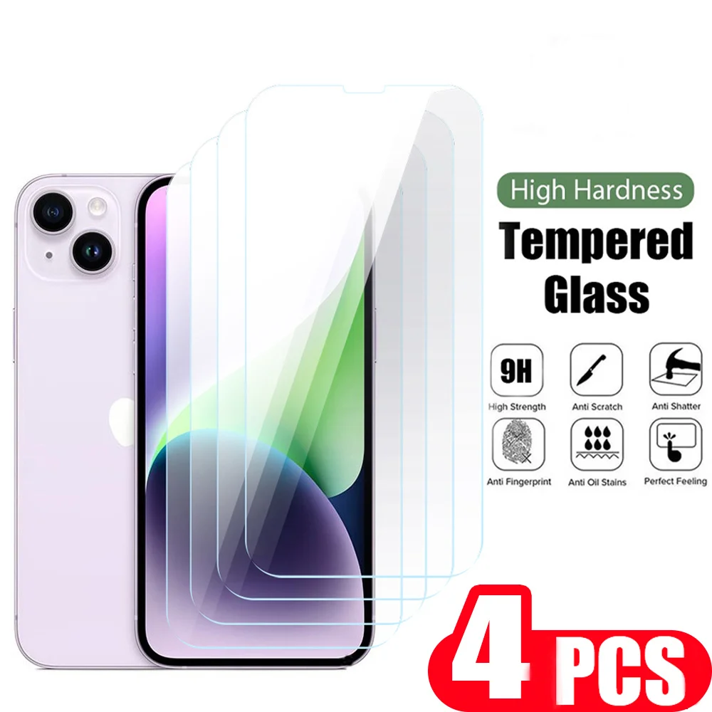 4Pcs protective film Glass For iphone 14 pro 13 mini 12 11 XR X XS Max 8 7 6 plus SE screen protector Tempered Glass Smartphone
4Pcs protective film Glass For iphone 14 pro 13 mini 12 11 XR X XS Max 8 7 6 plus SE screen protector Tempered Glass Smartphone