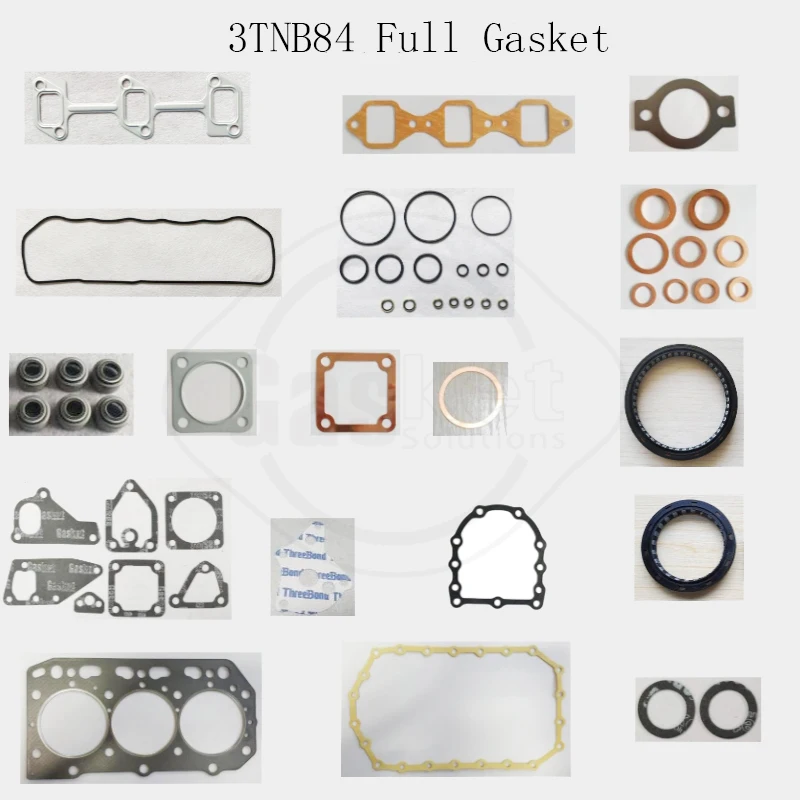 Для Yanmar 3TNB84 двигатель FX235 FF245D трактор полный капитальный комплект прокладок 
Для Yanmar 3TNB84 двигатель FX235 FF245D трактор полный капитальный комплект прокладок
