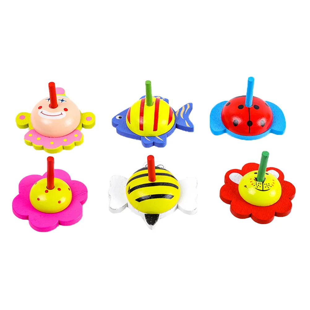 6 Pcs Wooden Top Toy Kindergarten Education Toys Kids' Gyroscopes Colorful Painted -Tops Peg-tops
6 Pcs Wooden Top Toy Kindergarten Education Toys Kids' Gyroscopes Colorful Painted -Tops Peg-tops