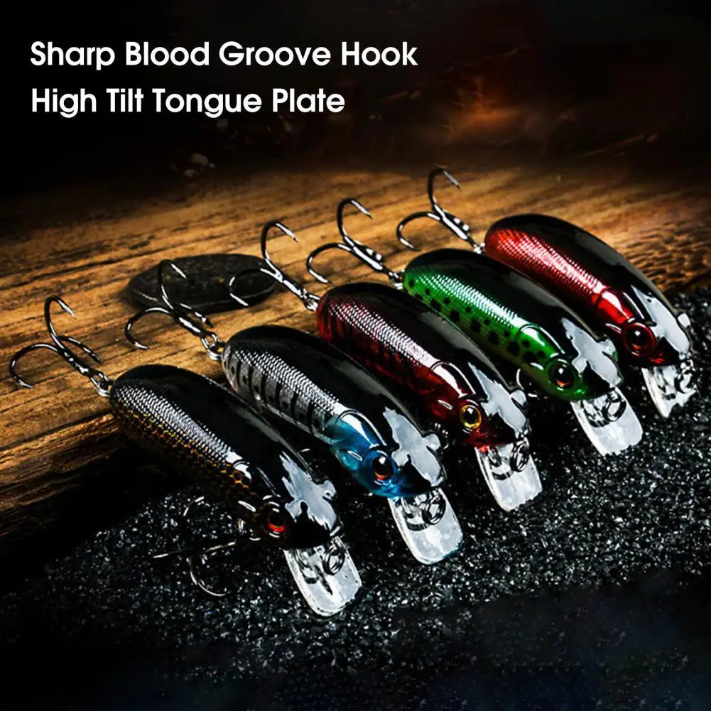 6cm/10g Portable Artificial Lure Bait Sharps Blood Hook Strong Penetration Hard Bait Reusable Compact Fake Bait Fishing Supplies 
6cm/10g Portable Artificial Lure Bait Sharps Blood Hook Strong Penetration Hard Bait Reusable Compact Fake Bait Fishing Supplies