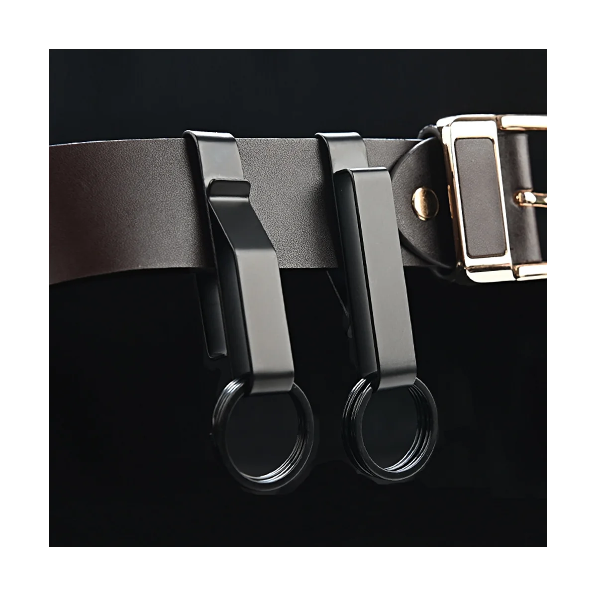 2 Sets Duty Belt Key Holder, Belt Key Clip, Stainless Steel Stealth Belt Loop Key Ring Holder with Keyrings
2 Sets Duty Belt Key Holder, Belt Key Clip, Stainless Steel Stealth Belt Loop Key Ring Holder with Keyrings