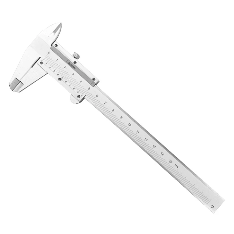 

Vernier Calipers 150mm 6" Stainless Steel Vernier Caliper Gauge Measuring Tool Inside Outside Depth Step for Teaching