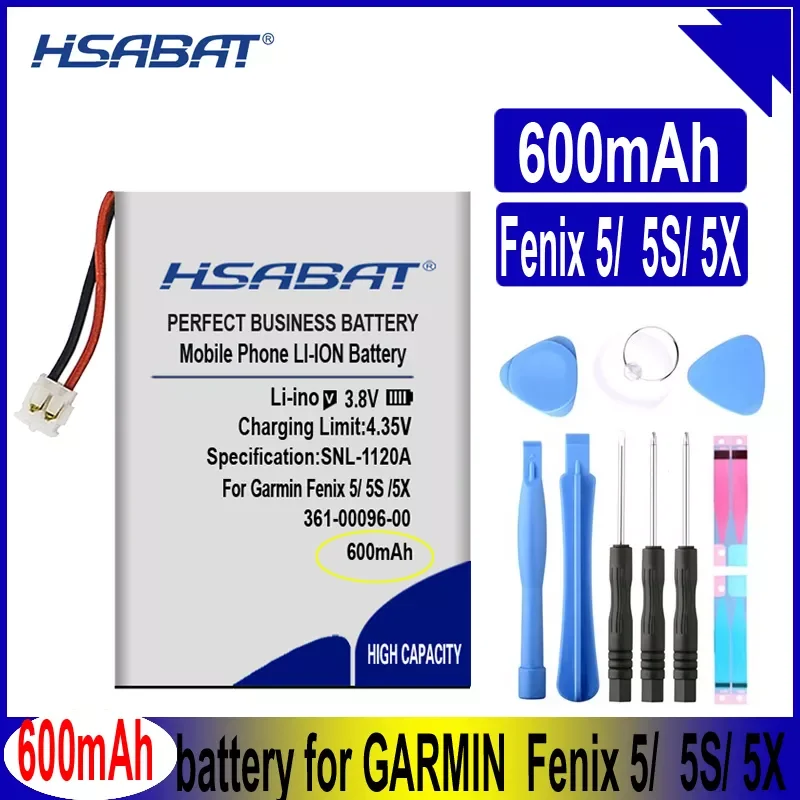 NEW2023 361-00097-00 361-00096-00 361-00098-00 600mAh Battery For GARMIN Fenix 5/ Fenix 5S/ 5X GPS Multi sport Training Watch Ba
NEW2023 361-00097-00 361-00096-00 361-00098-00 600mAh Battery For GARMIN Fenix 5/ Fenix 5S/ 5X GPS Multi sport Training Watch Ba