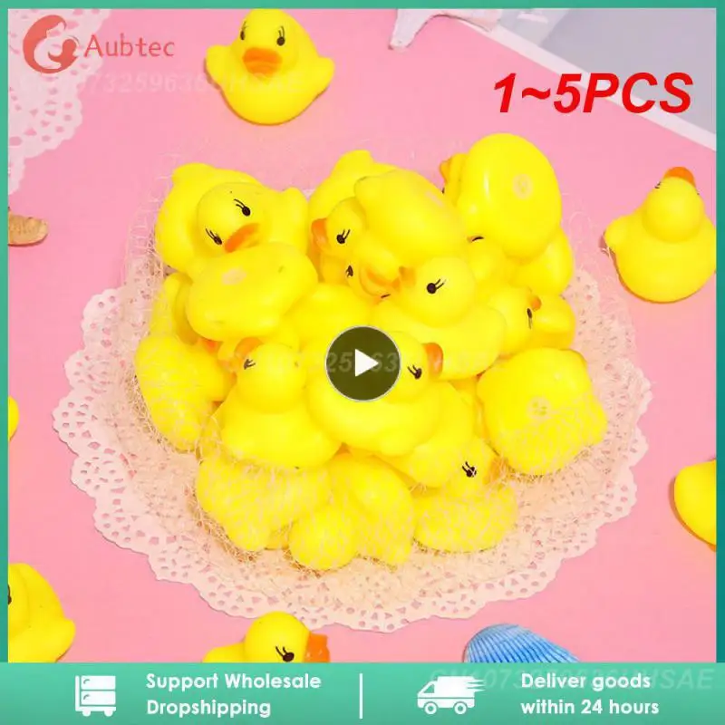 1~5PCS Cute Duck Baby rattle Bath toys Squeeze animal Rubber toy duck BB Bathing water toy Race Squeaky Rubber yellow Duck
1~5PCS Cute Duck Baby rattle Bath toys Squeeze animal Rubber toy duck BB Bathing water toy Race Squeaky Rubber yellow Duck
