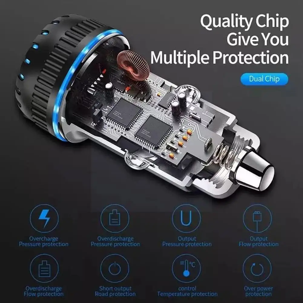 Автомобильное зарядное устройство 5 В/3,0 А, Quick Charge PD Type C для Samsung Huawei iPhone 13 12 pro max Xiaomi, автомобильное зарядное устройство для телефона E3S9
Автомобильное зарядное устройство 5 В/3,0 А, Quick Charge PD Type C для Samsung Huawei iPhone 13 12 pro max Xiaomi, автомобильное зарядное устройство для телефона E3S9