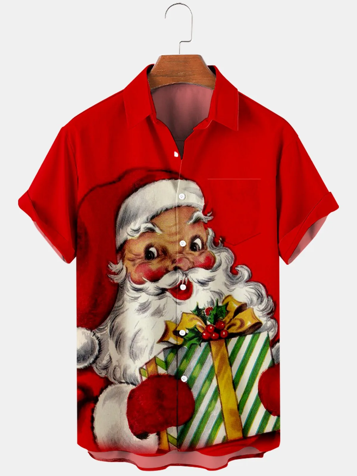 DUTRIEUX Men's Christmas Gift Lapel Print Shirt Spring and summer casual tops
DUTRIEUX Men's Christmas Gift Lapel Print Shirt Spring and summer casual tops