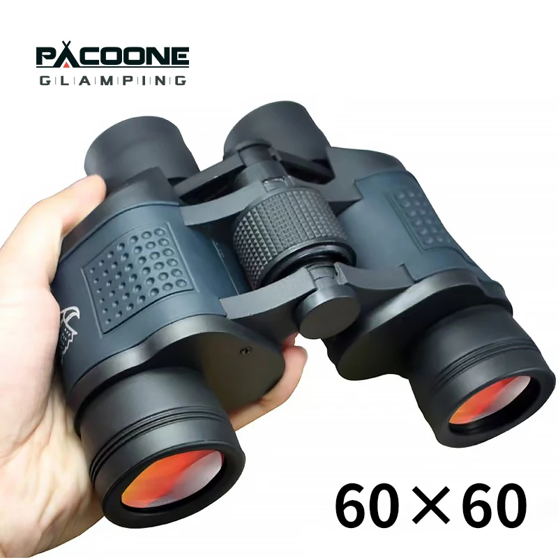 

PACOONE High Clarity Telescope 60X60 Binoculars 10000M High Power BAK4 Optics For Outdoor Hunting Professional Optical Binocular