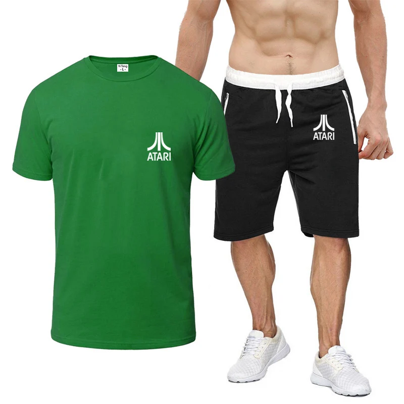 2022 Men's Summer ATARI Games Printing Fashion Comfortable Harajuku Cotton Short Sleeve Tops + Casual Sweatpants 2-Piece Set
2022 Men's Summer ATARI Games Printing Fashion Comfortable Harajuku Cotton Short Sleeve Tops + Casual Sweatpants 2-Piece Set