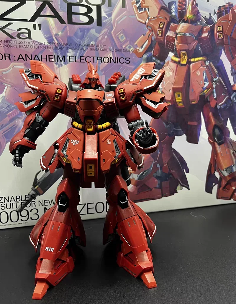 Bandai Anime Gandam Mg 1/100 Msn-04 Sazabi Ver.ka, новый мобильный отчет, сборка Gundam, пластиковая модель, комплект, фигурки, игрушки для мальчиков
Bandai Anime Gandam Mg 1/100 Msn-04 Sazabi Ver.ka, новый мобильный отчет, сборка Gundam, пластиковая модель, комплект, фигурки, игрушки для мальчиков