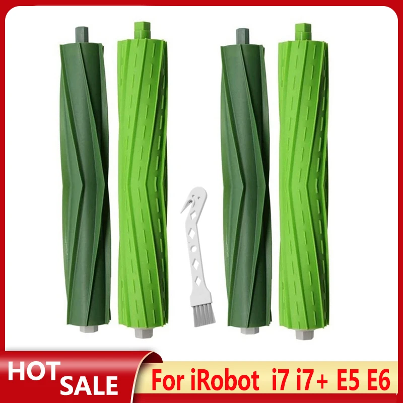 2 Sets Of Replacement Rubber Roller Brushes For Irobot Roomba I3 I3+ I6+ I7 I7+ I8+ Plus E5 E6 E7 Vacuum Cleaner Parts
2 Sets Of Replacement Rubber Roller Brushes For Irobot Roomba I3 I3+ I6+ I7 I7+ I8+ Plus E5 E6 E7 Vacuum Cleaner Parts