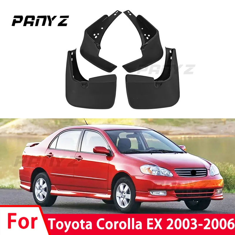 Брызговики для Toyota Corolla EX 2003-2006, грязеотталкивающие Брызговики, передние и задние брызговики, автомобильные аксессуары
Брызговики для Toyota Corolla EX 2003-2006, грязеотталкивающие Брызговики, передние и задние брызговики, автомобильные аксессуары